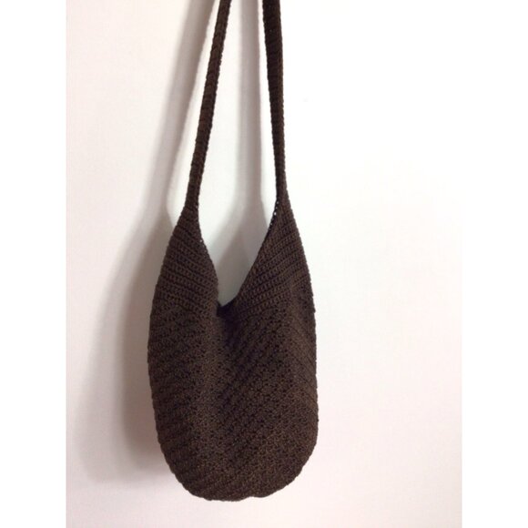The SAK Brown Hobo Slouch Bag Y2K Purse - Picture 6 of 9